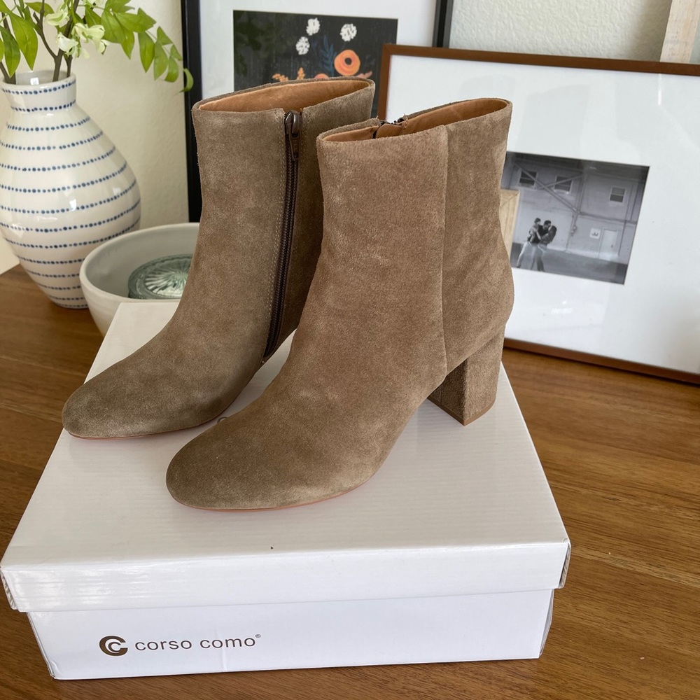 Suede Leather Booties
